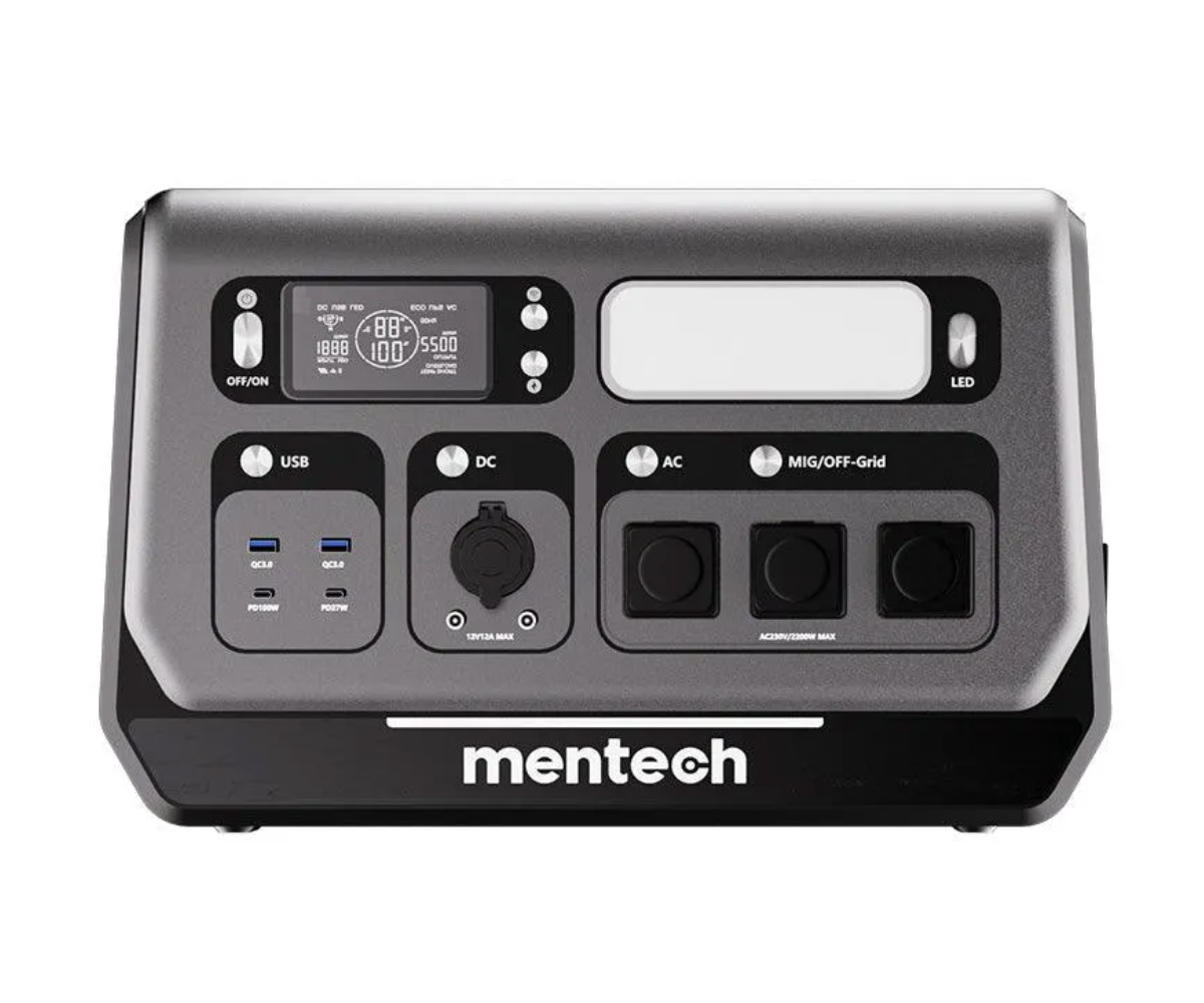 Mentech BP2400 Powerstation für Balkonkraftwerk mit 0% MwSt. gemäß § 12 Abs. 3 UStG 