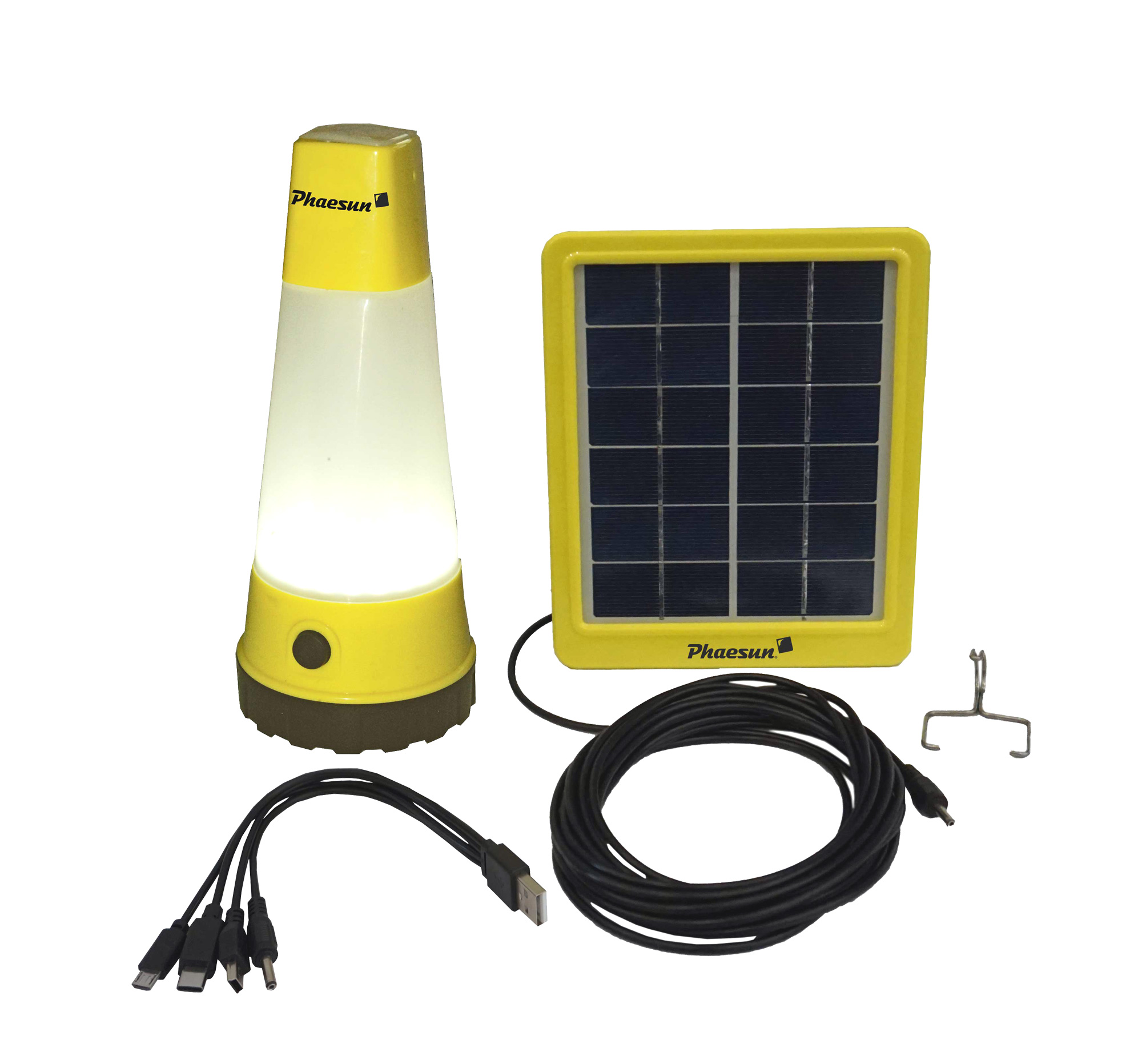 Sun Shine - Solar-Lampe und USB-Ladestation